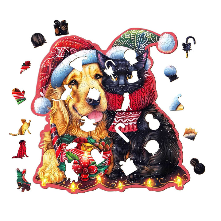 Christmas Family Wooden Jigsaw Puzzle