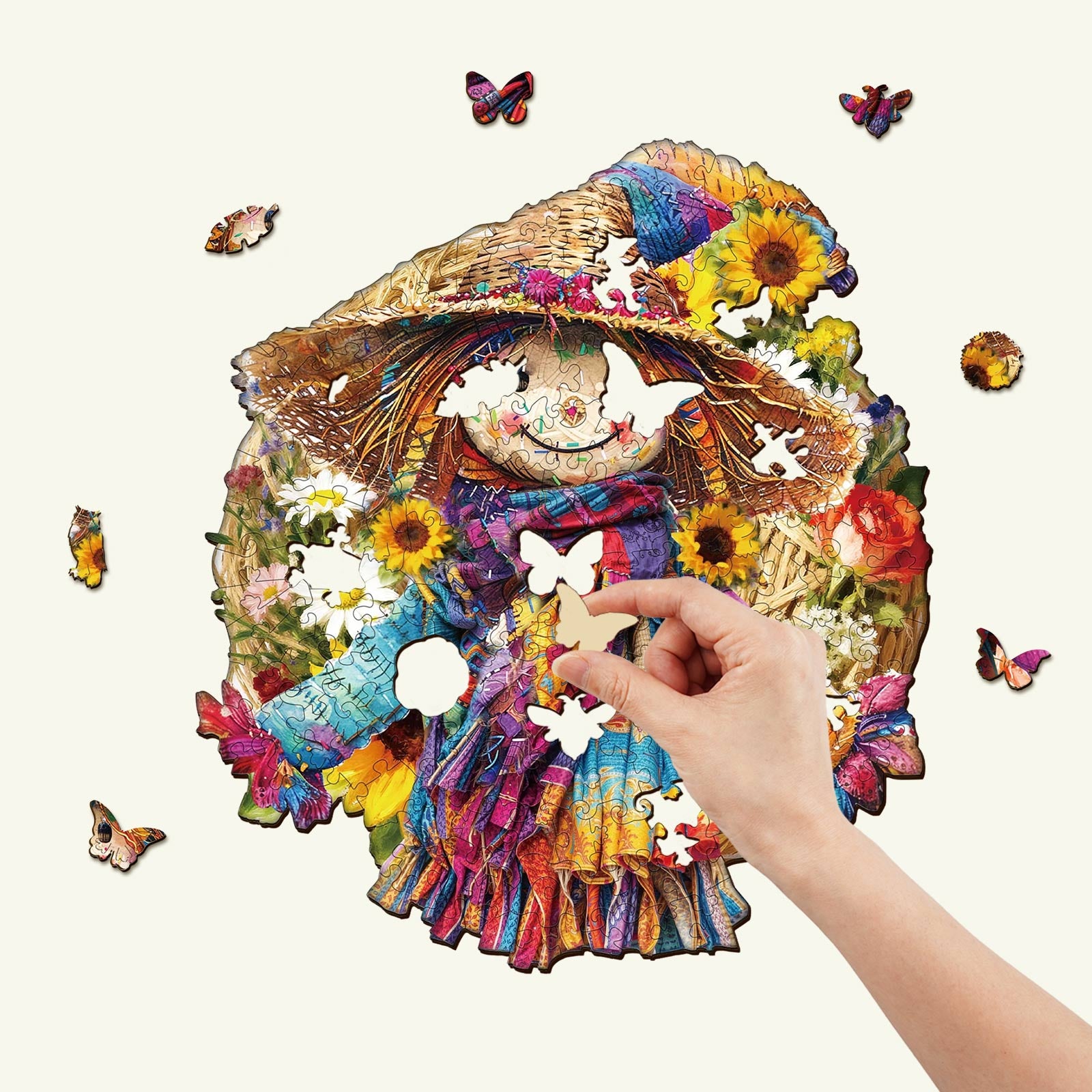 Straw Maiden Wooden Jigsaw Puzzle