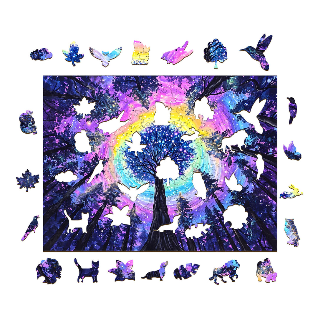 Colorful Gradient Wooden Jigsaw Puzzle - Woodbests