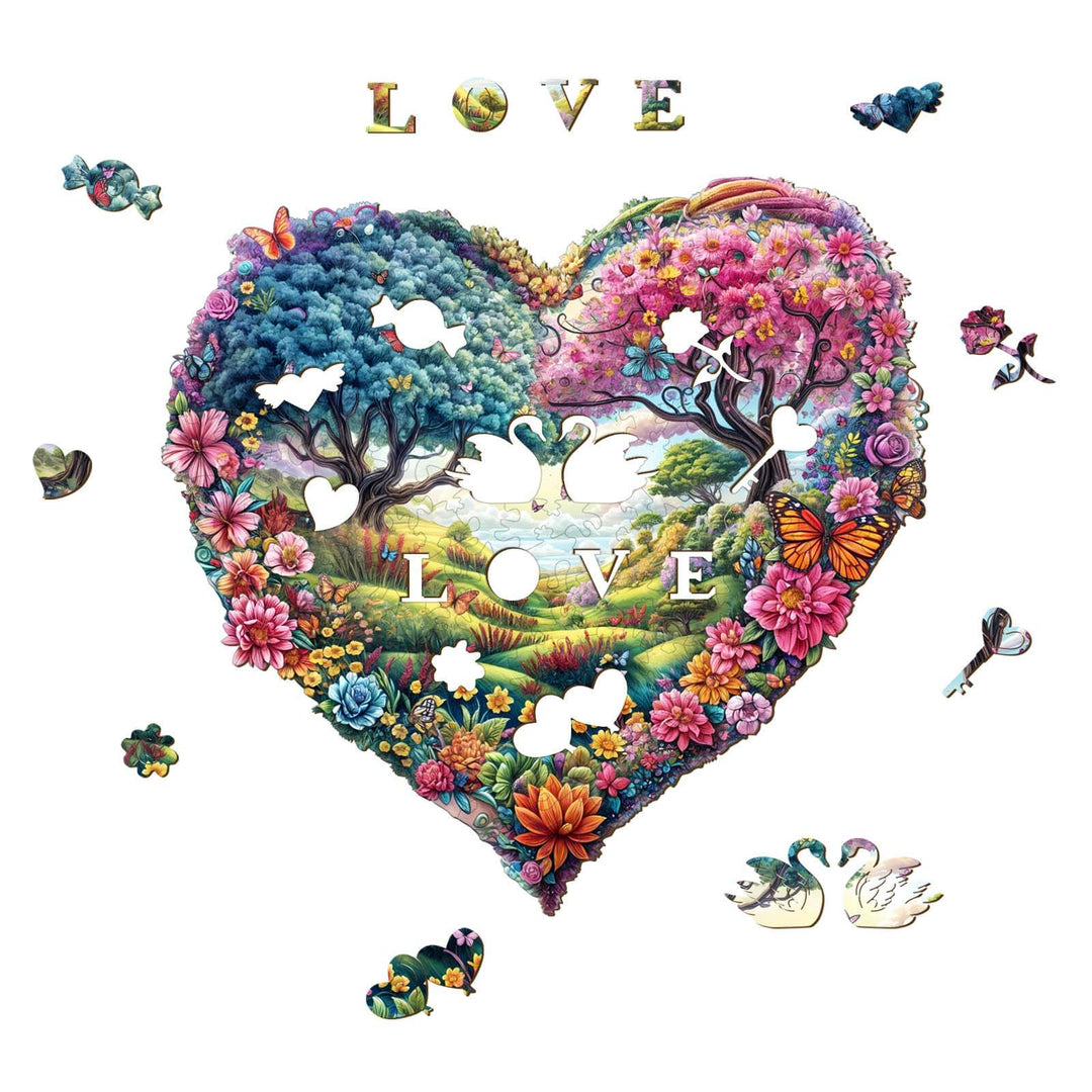 Love Garden Wooden Jigsaw Puzzle