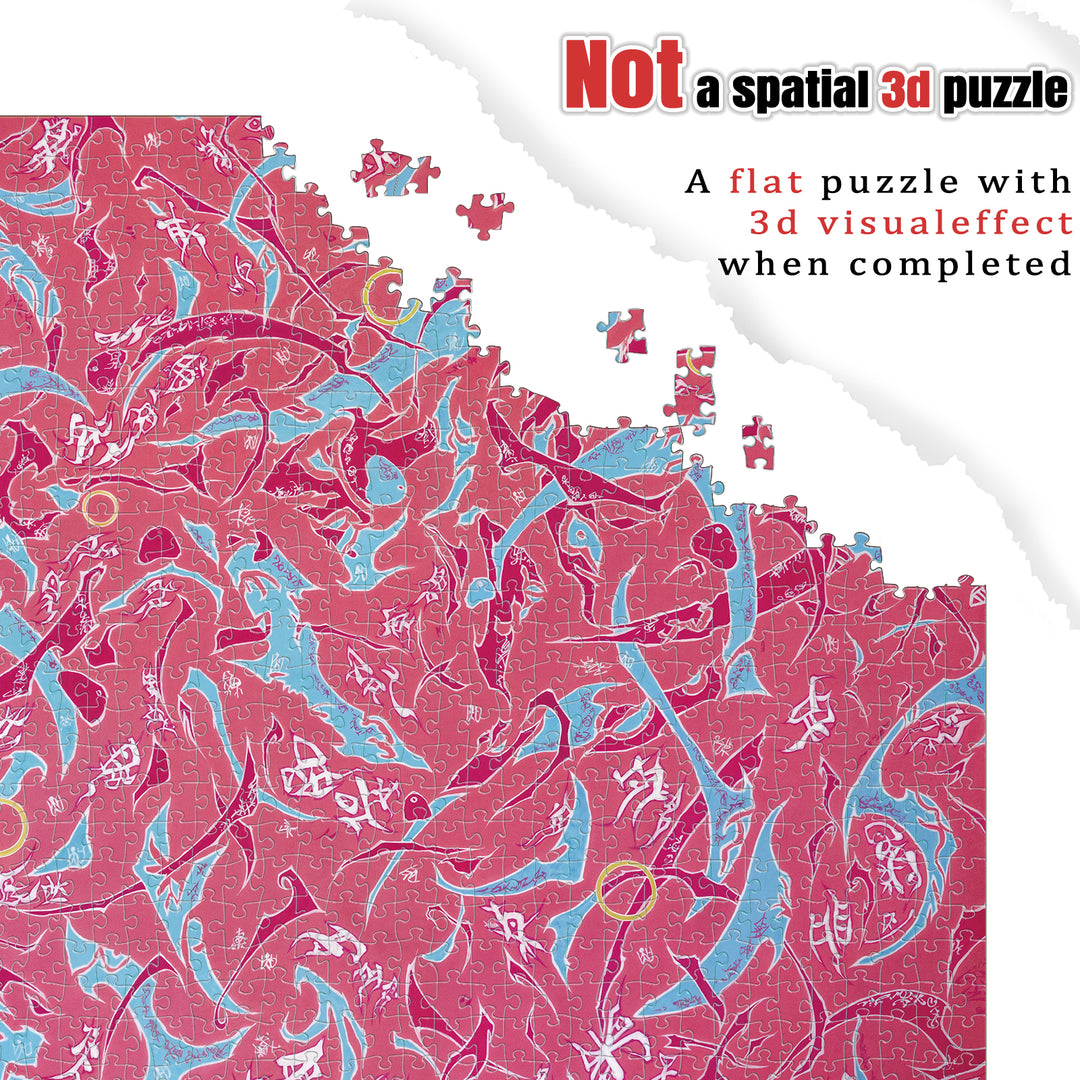 Puzzle artistique de 1000 pièces « La Chronique de la Vérité »