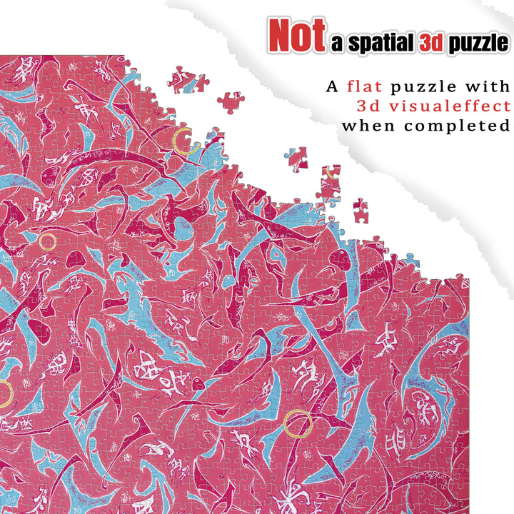 Puzzle artistique de 1000 pièces « La Chronique de la Vérité »