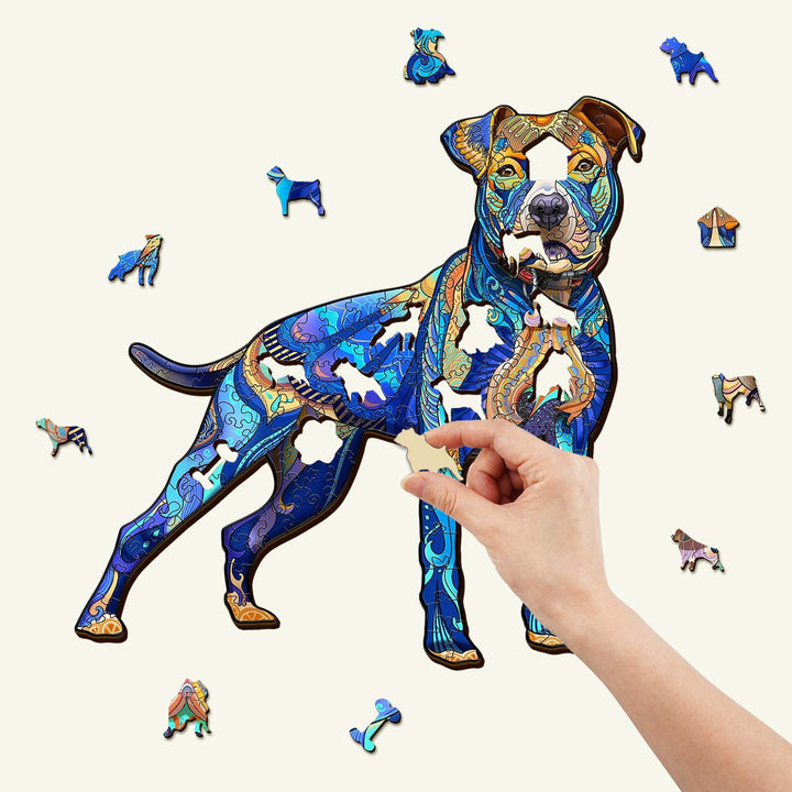 Pitbull Wooden Jigsaw Puzzle