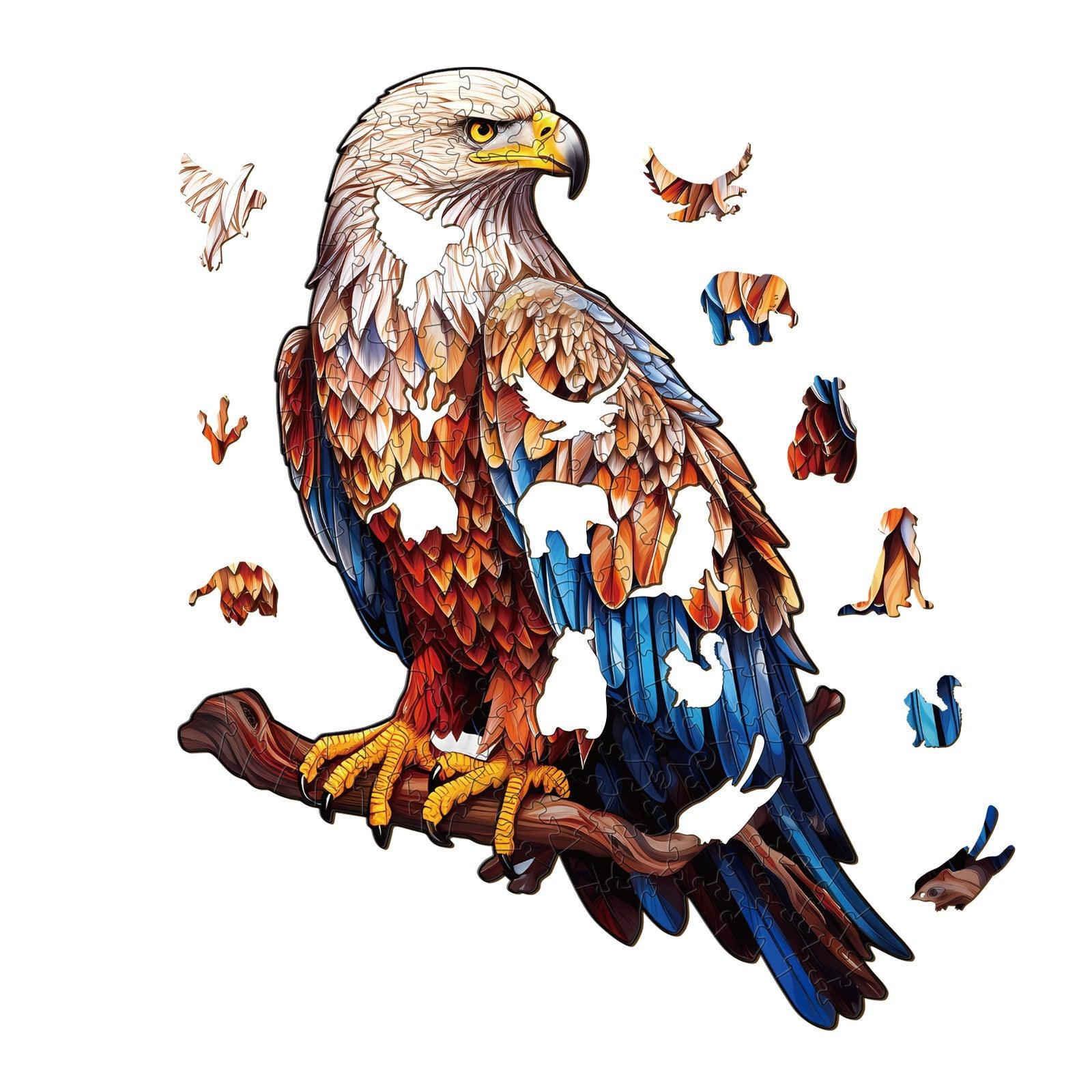 Mighty Bald Eagle Wooden Jigsaw Puzzle