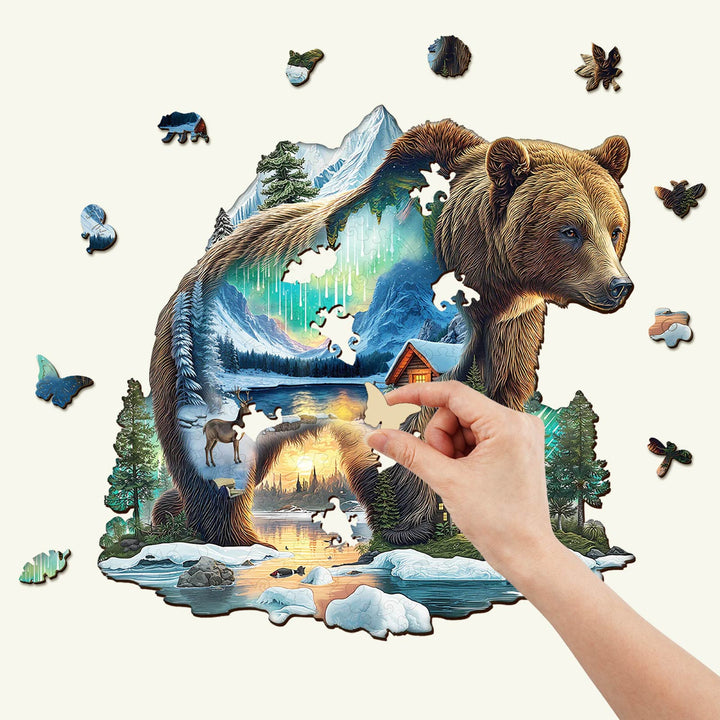 Aurora Bear Wooden Jigsaw Puzzle