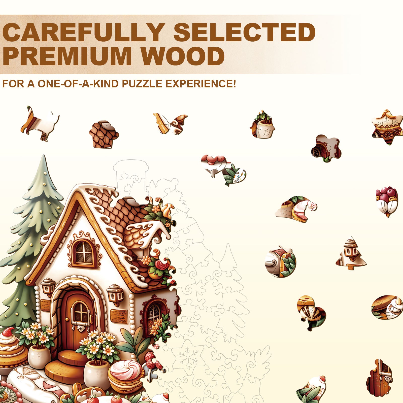 sweet house Wooden Jigsaw Puzzle