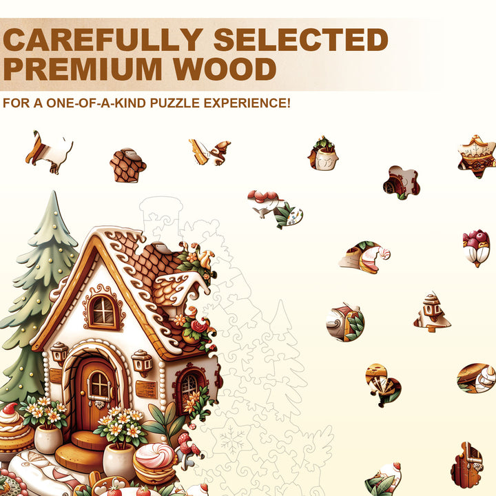 sweet house Wooden Jigsaw Puzzle