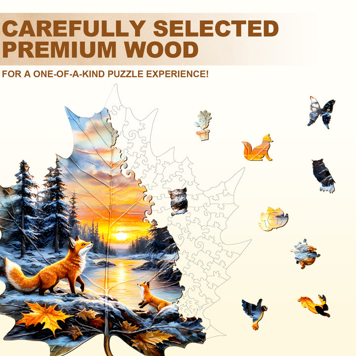Winter fox Jigsaw Puzzle