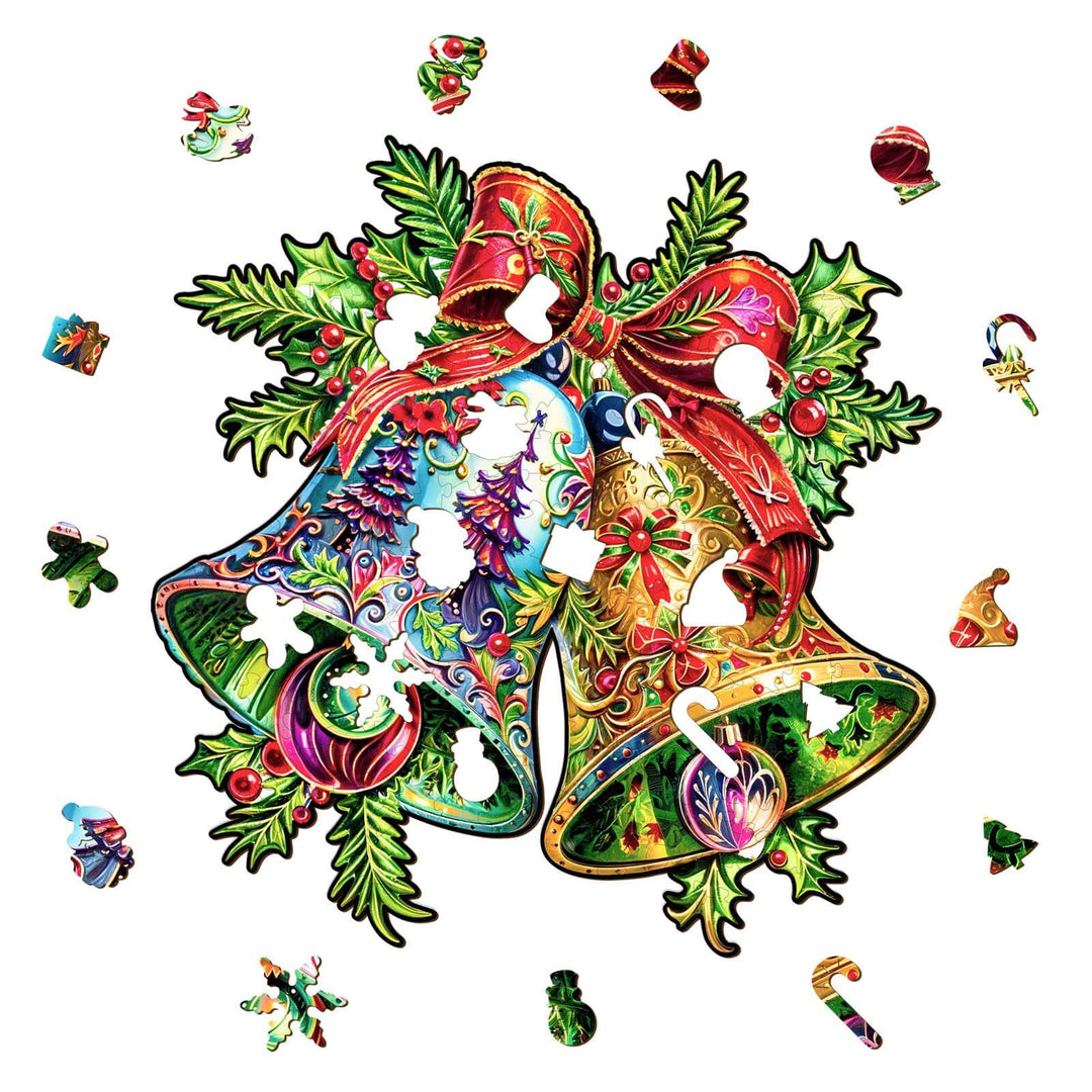 Christmas Bells-1 Wooden Jigsaw Puzzle