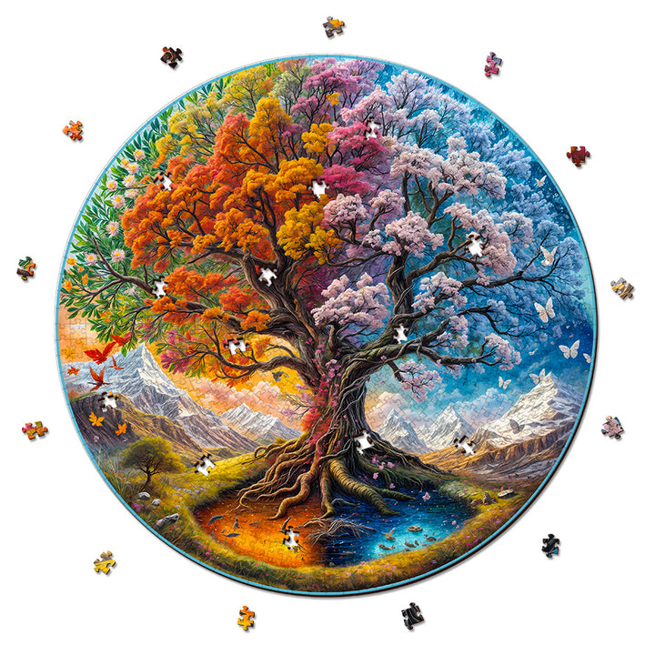 Seasonal Tree of Life-1 1000 Piece Puzzle
