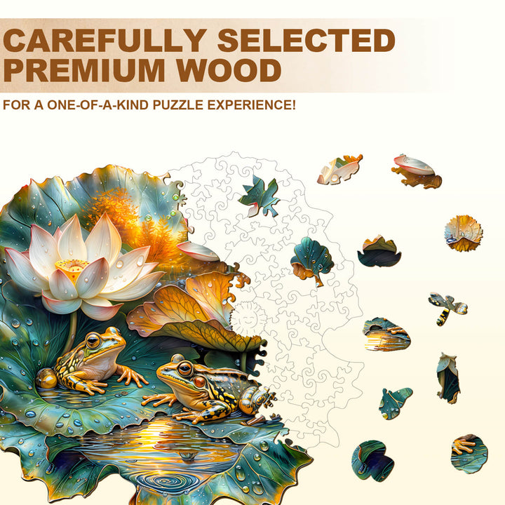 Lotus Serenade-2 Wooden Jigsaw Puzzle