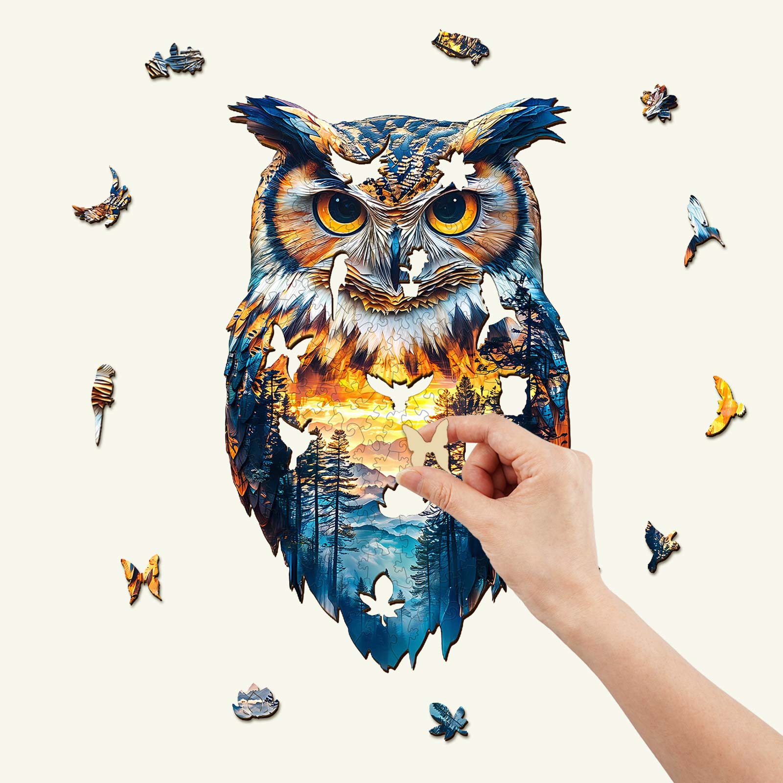 Forest Owl Wooden Jigsaw Puzzle