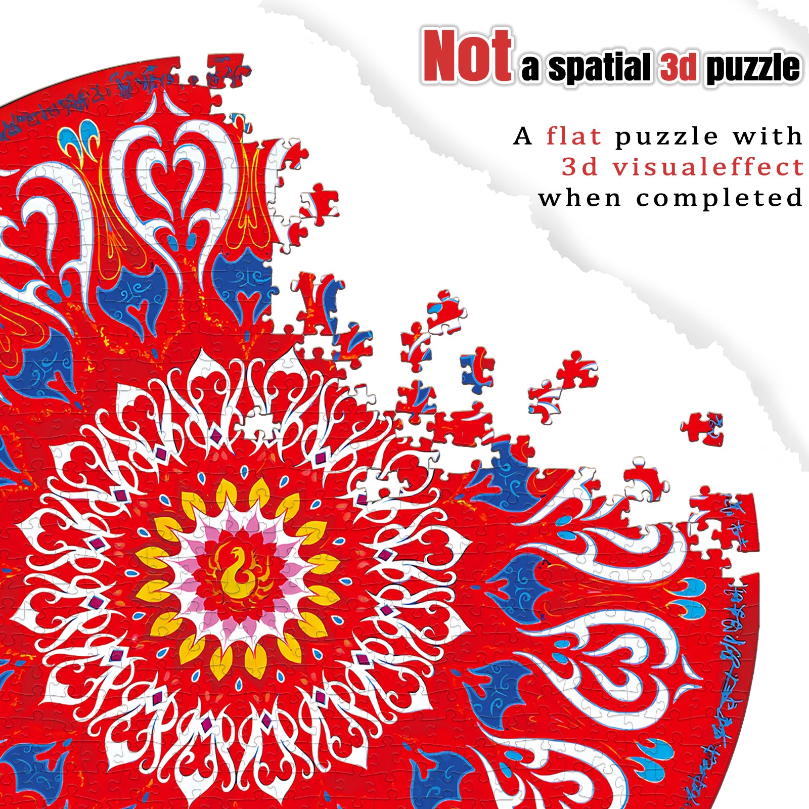“Xi: Imperial Seal” – 1000-Piece Round Art Puzzle by Yuxi Zhang