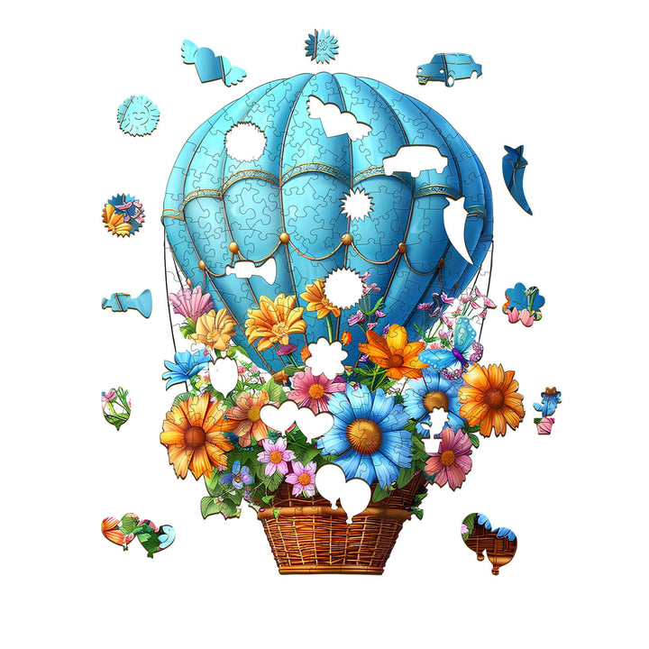 Flying Flowers Wooden Jigsaw Puzzle - Woodbests