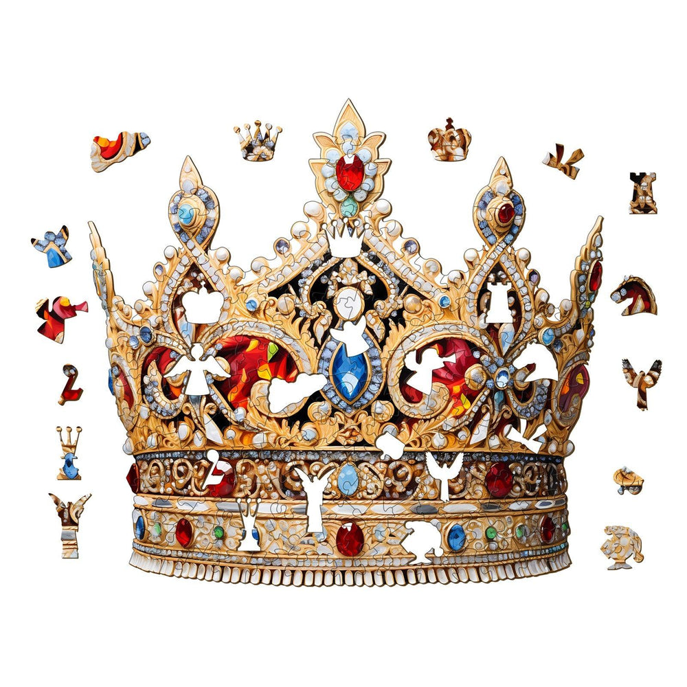 Beautiful Crown Wooden Jigsaw Puzzle-Woodbests