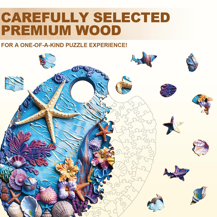 Blue Memory Wooden Jigsaw Puzzle