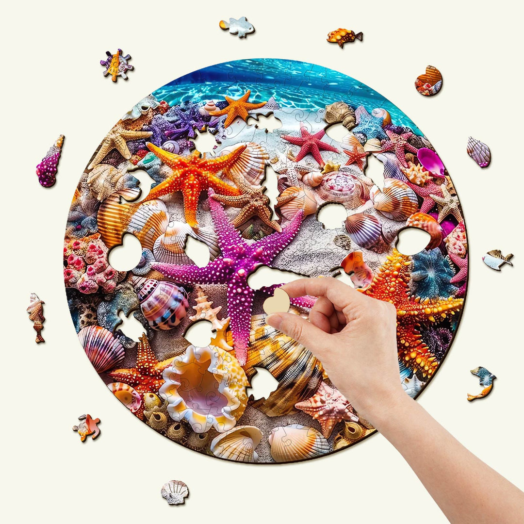 Puzzle en bois étoile de mer