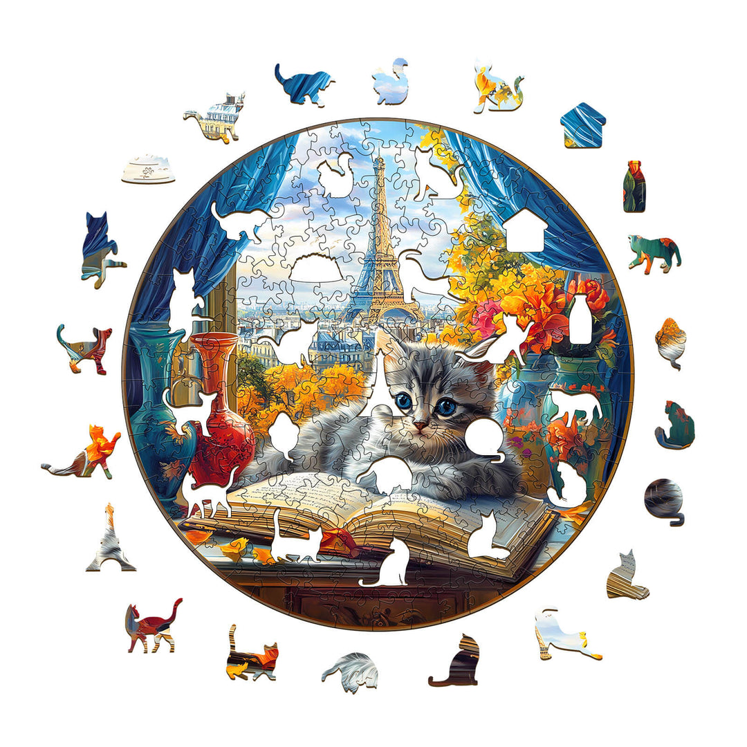Views of Paris Wooden Jigsaw Puzzle