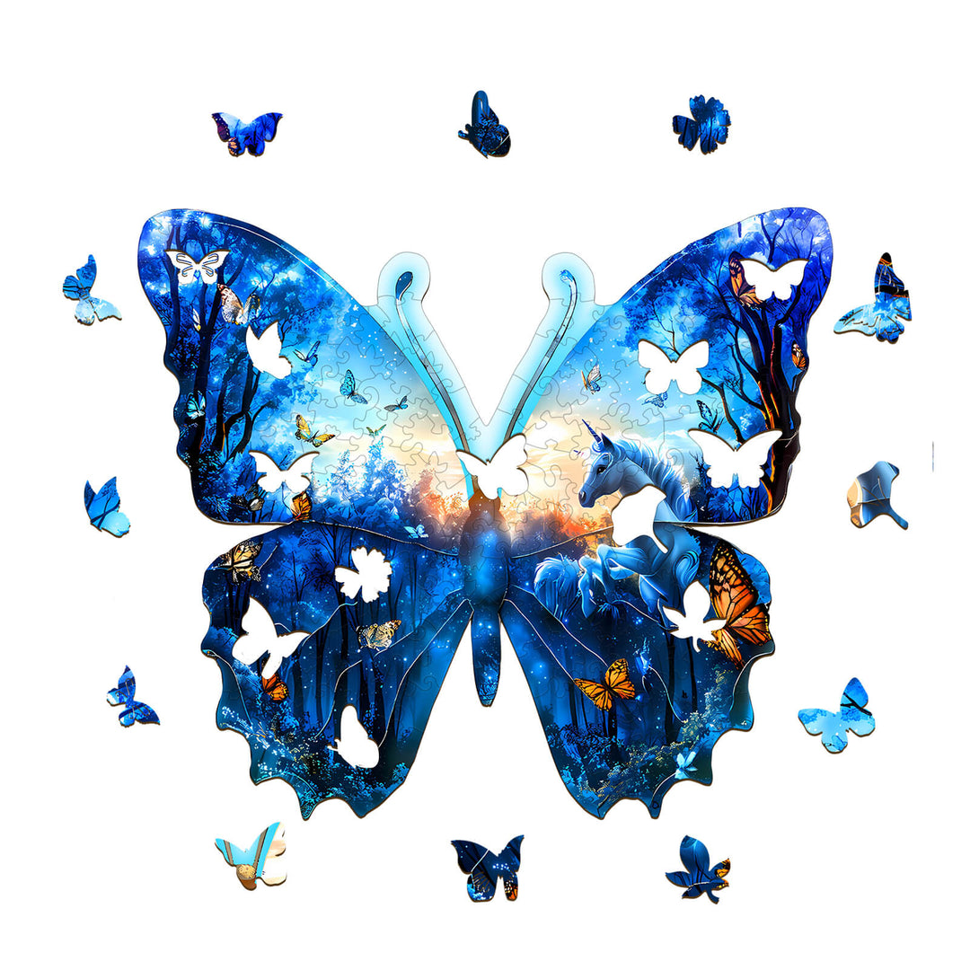 Butterfly Forest Wooden Jigsaw Puzzle