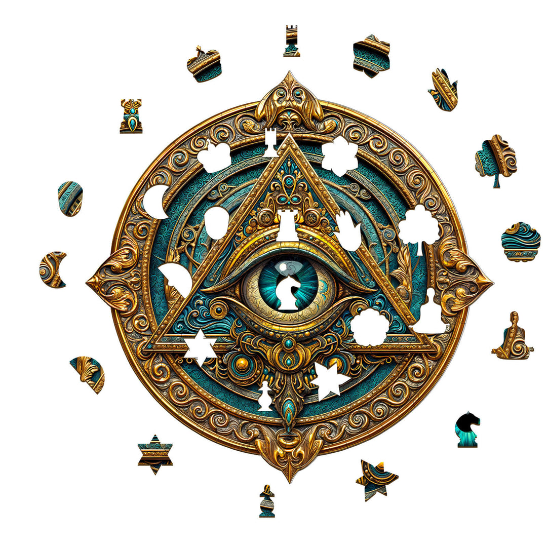 Mysterious Eye Wooden Jigsaw Puzzle