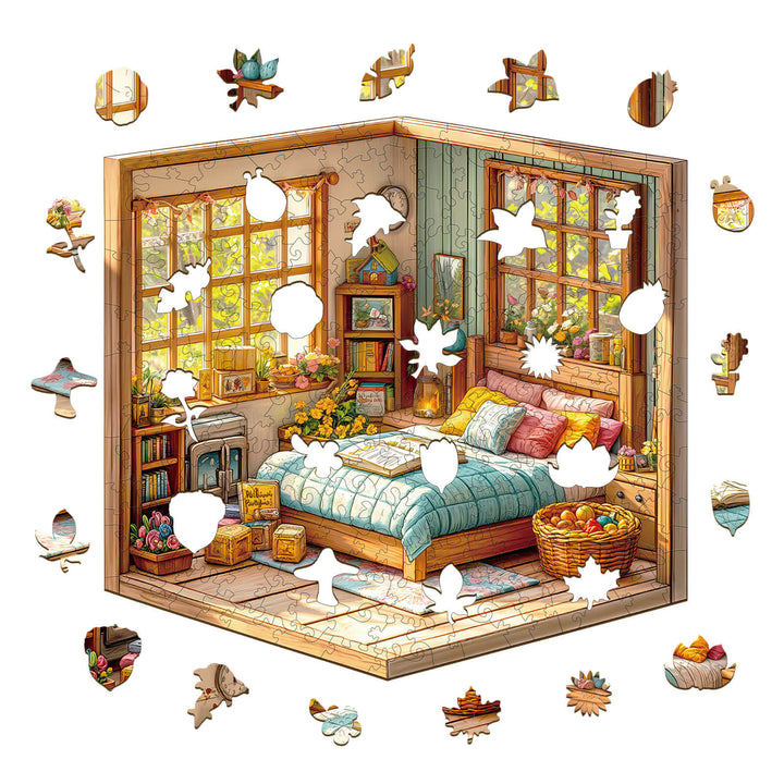 3D Warm Room Wooden Jigsaw Puzzle