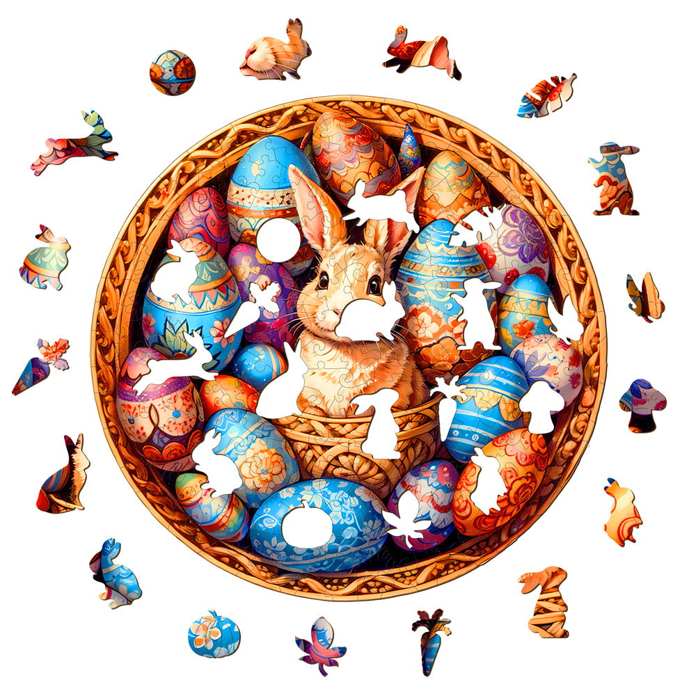Easter Egg Wooden Jigsaw Puzzle-Woodbests