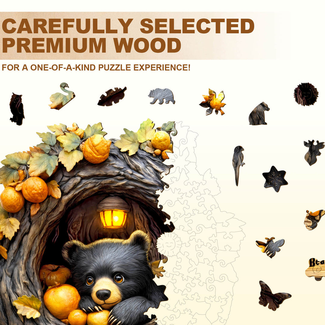 Puzzle en bois Orange Bear