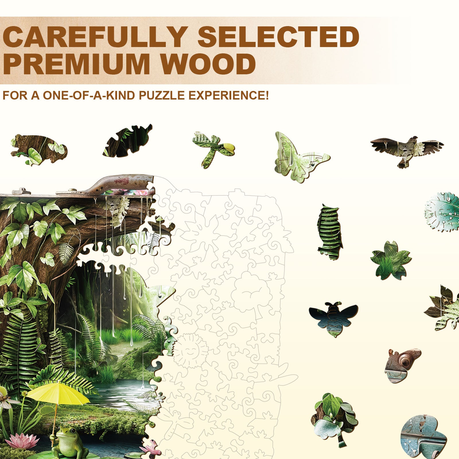 Puzzle en bois Valise de la forêt tropicale