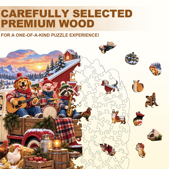 Winter Melody Wooden Jigsaw Puzzle