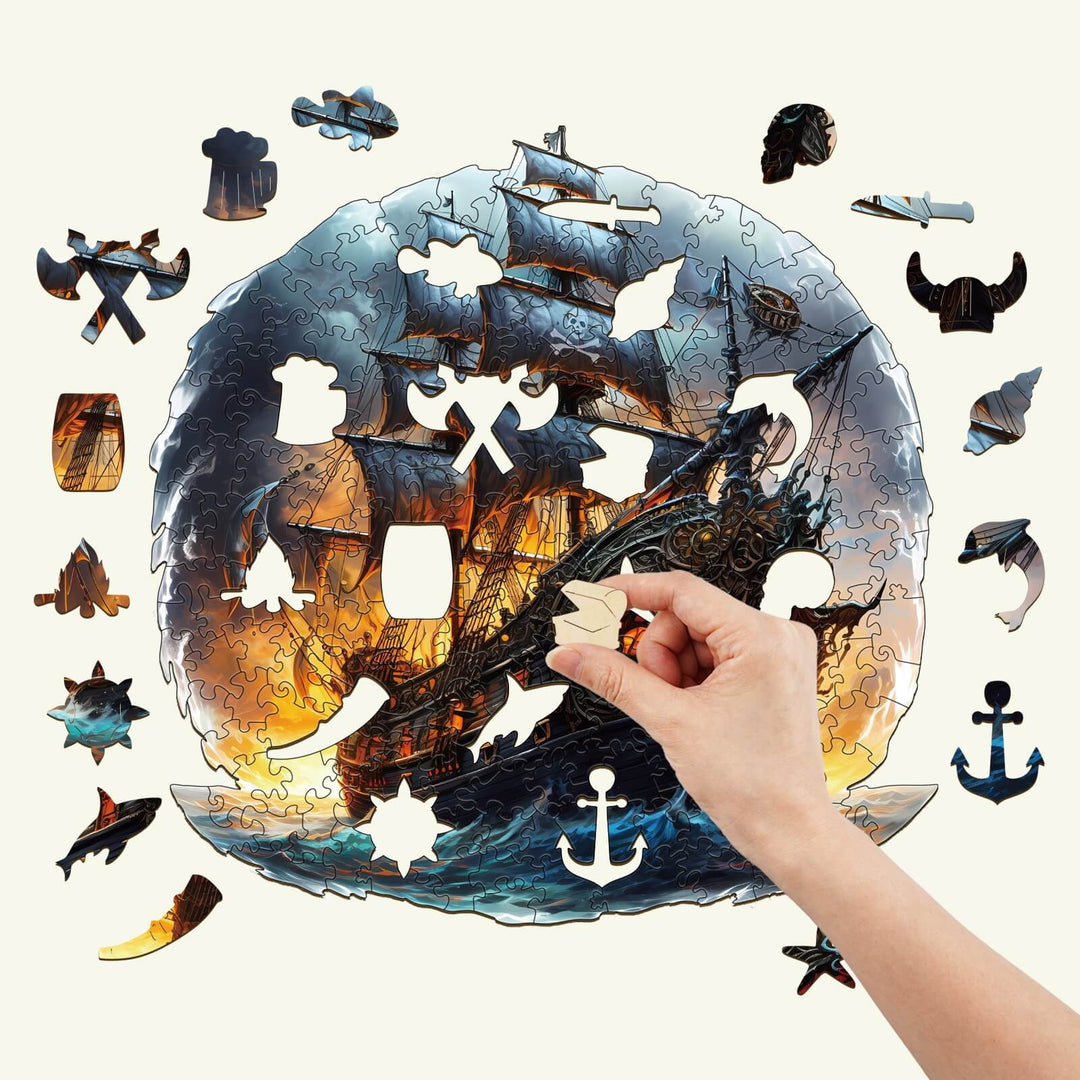 Sailing Ship Wooden Jigsaw Puzzle