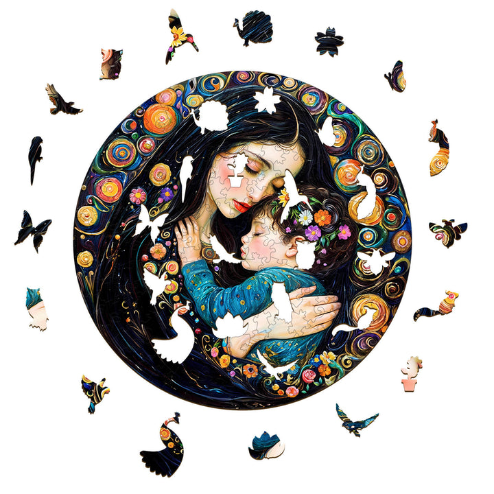 Painting Motherly Love Wooden Jigsaw Puzzle