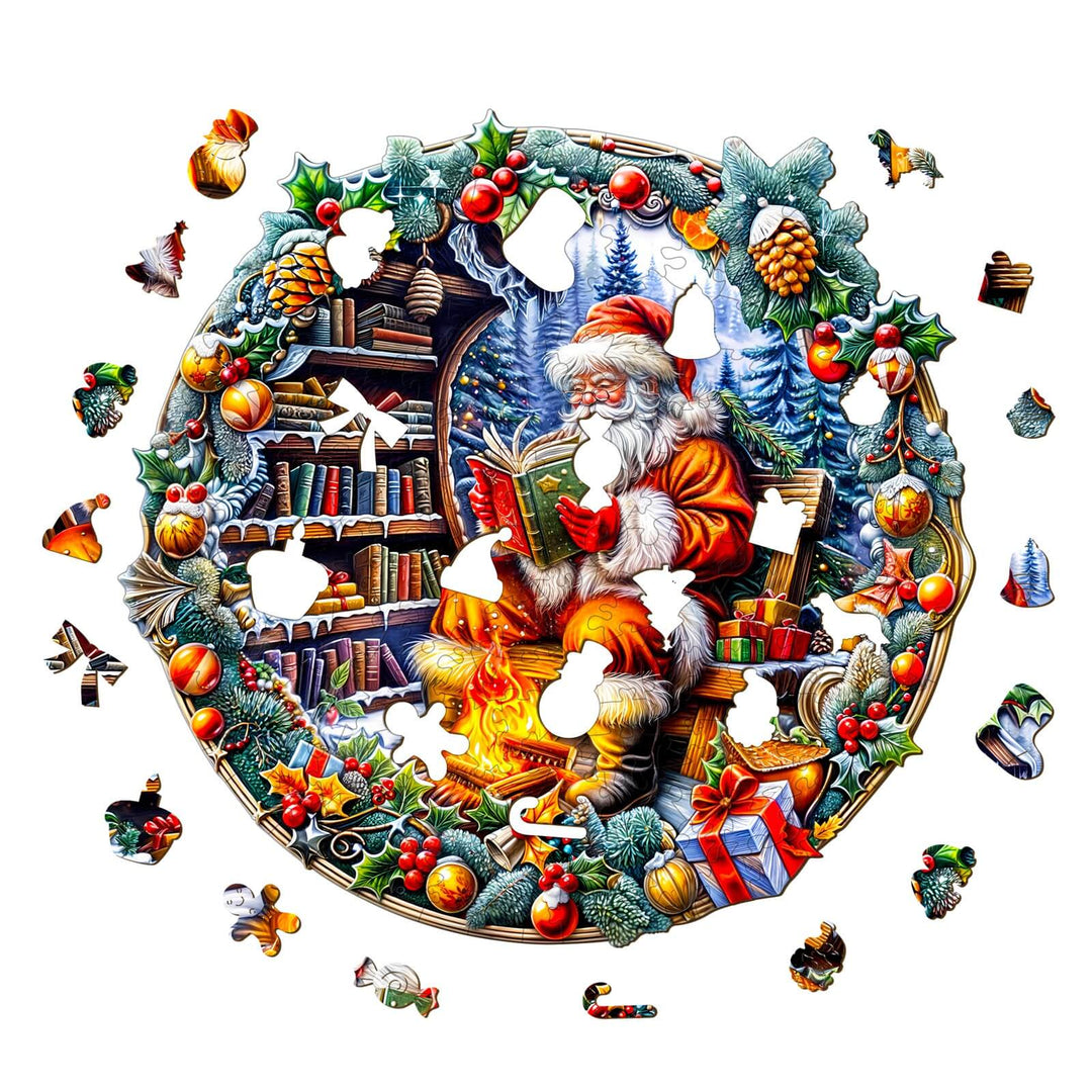 Santa's Rest Wooden Jigsaw Puzzle