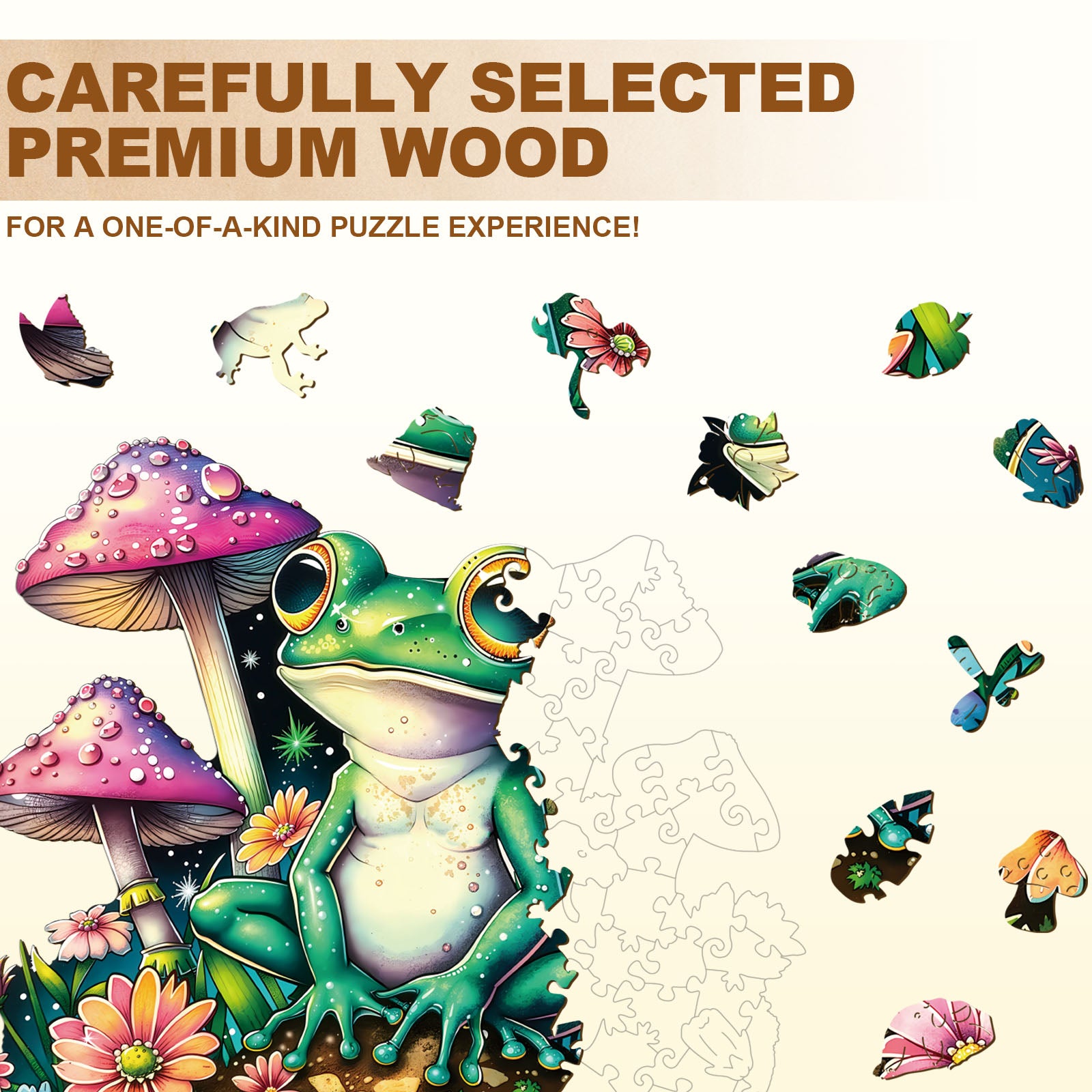 Puzzle en Bois Grenouille Jardin Stardew