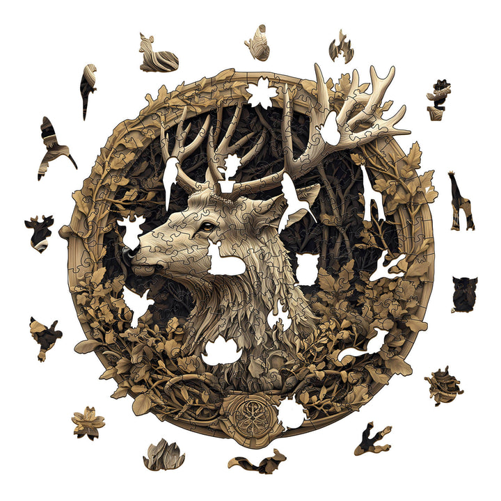 3D Deer Wooden Jigsaw Puzzle