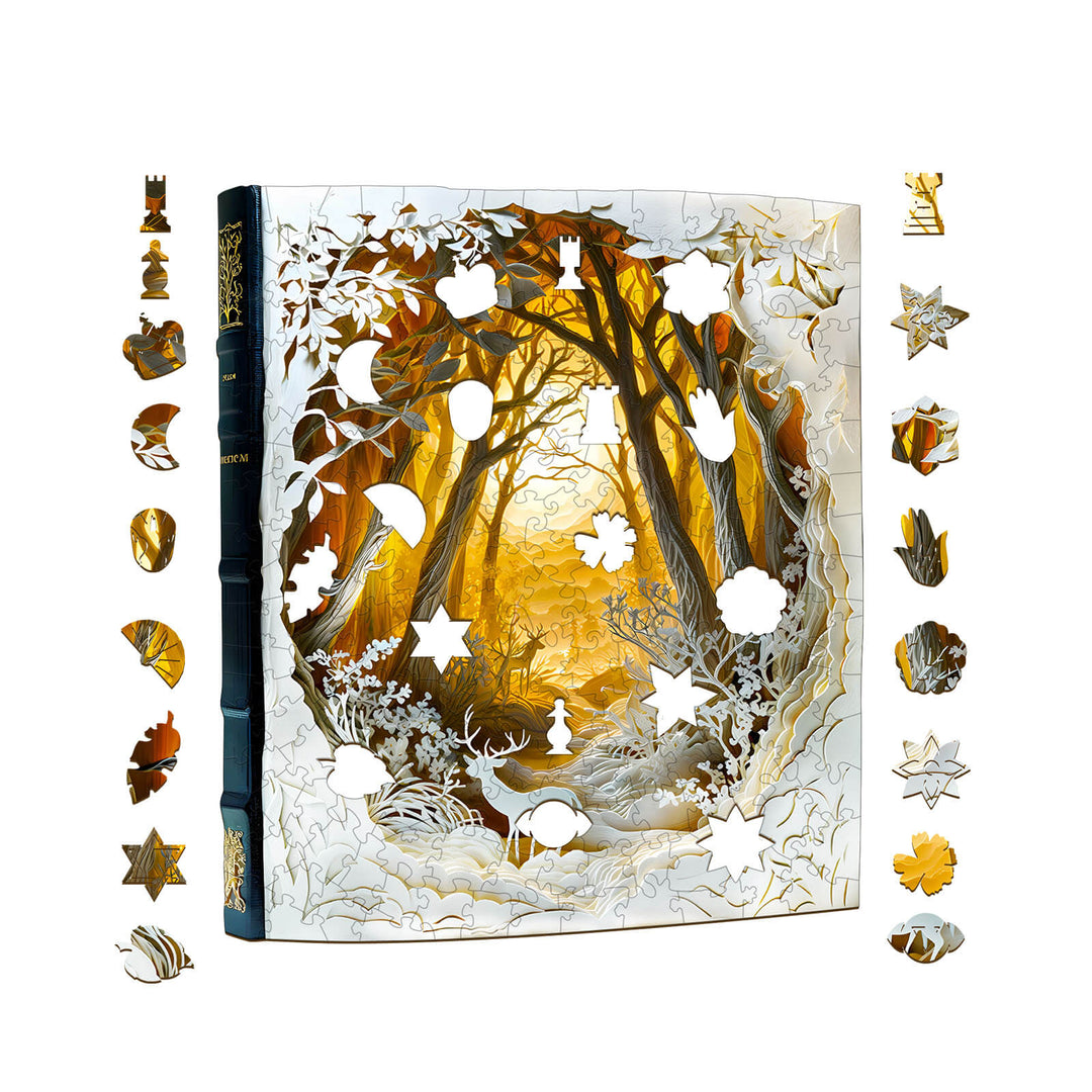 3D  Silent forest Wooden Jigsaw Puzzle