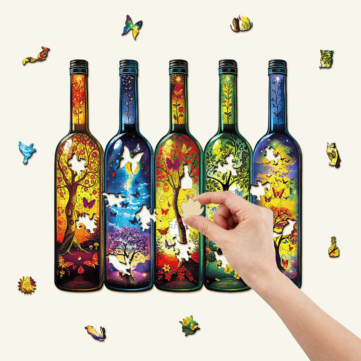 Bottle of Life Wooden Jigsaw Puzzle