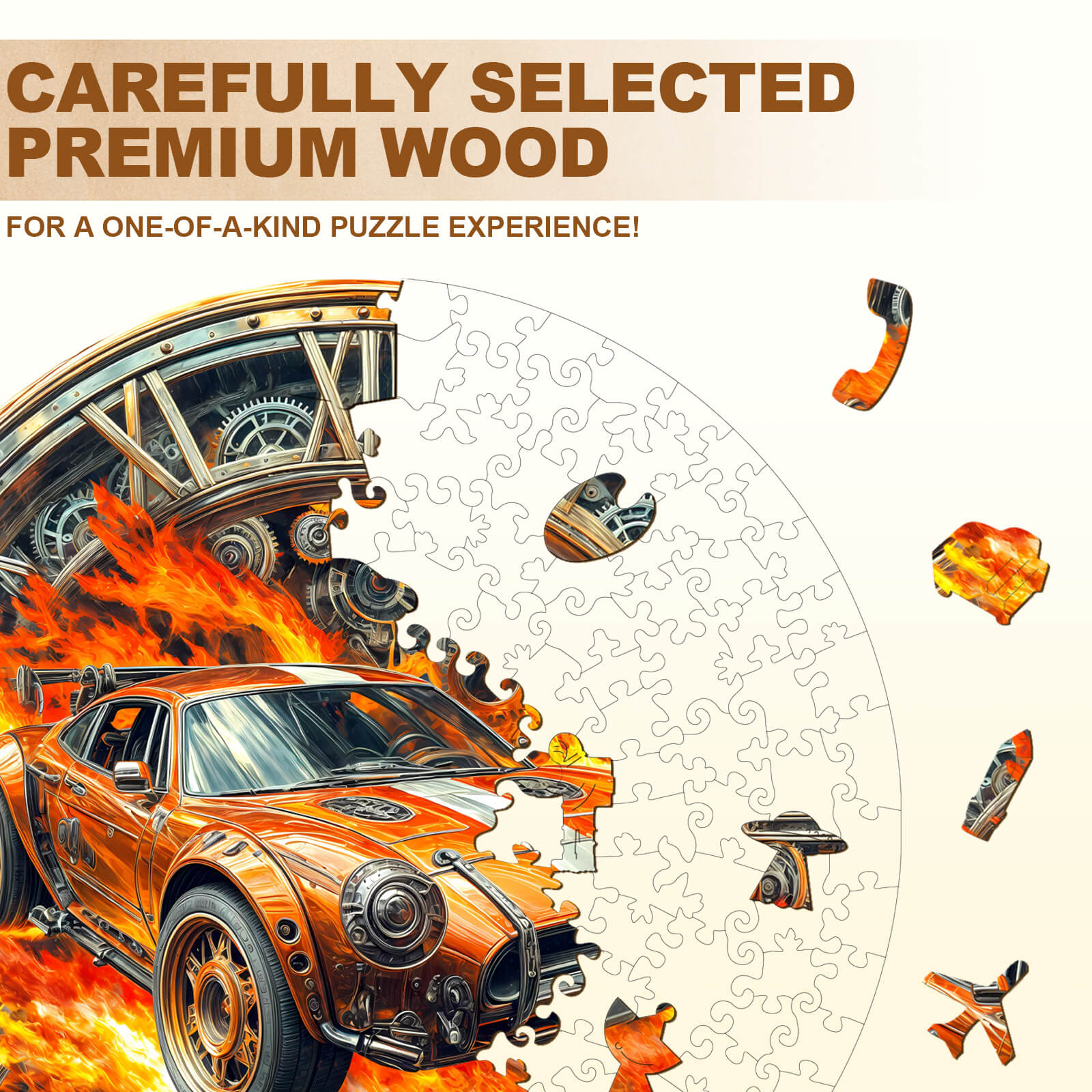 Blazing Speed Wooden Jigsaw Puzzle image showcasing premium wood quality for an engaging and challenging puzzle experience.