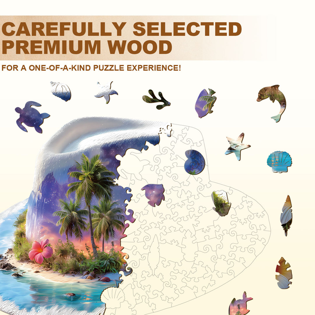 Paradise Cove Wooden Jigsaw Puzzle
