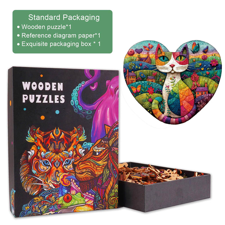 Mosaic Meadow Wooden Jigsaw Puzzle