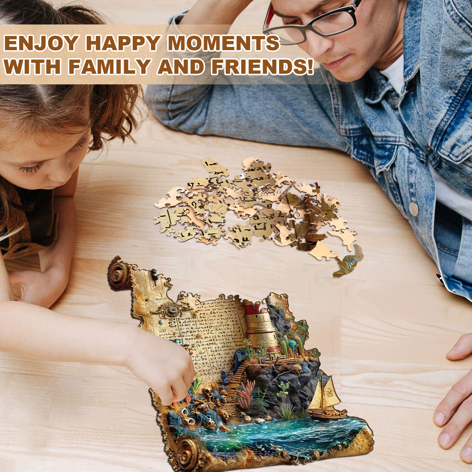 Lighthouse Tale Wooden Jigsaw Puzzle