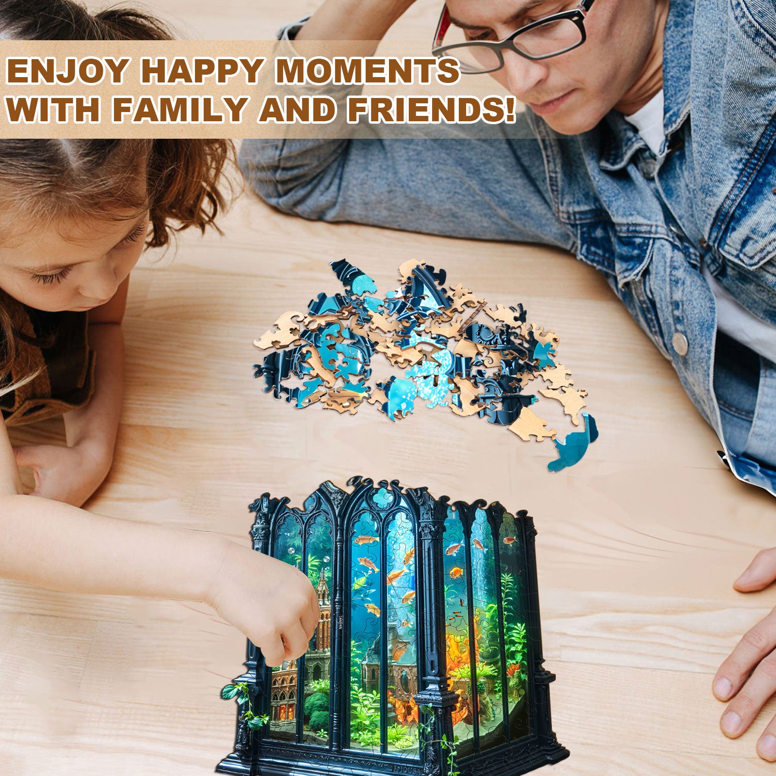 Aqua Time Hall Wooden Jigsaw Puzzle