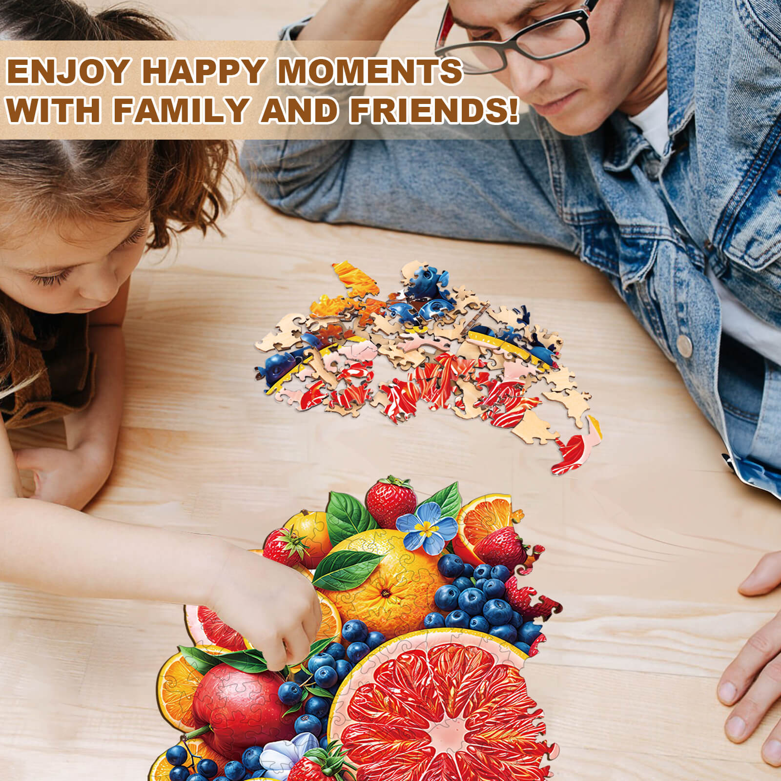 Puzzle en bois Fête des fruits