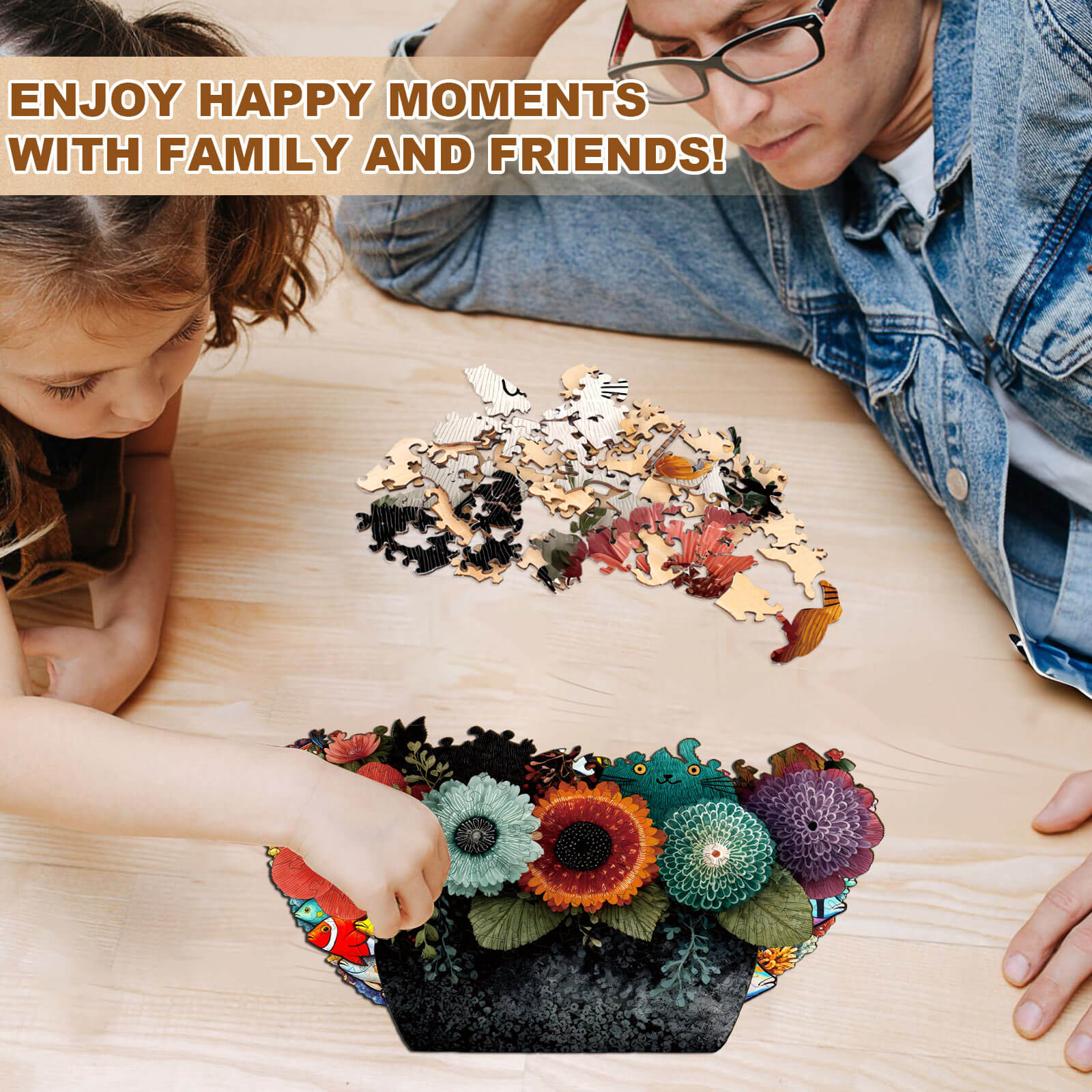 Felted Friends Wooden Jigsaw Puzzle