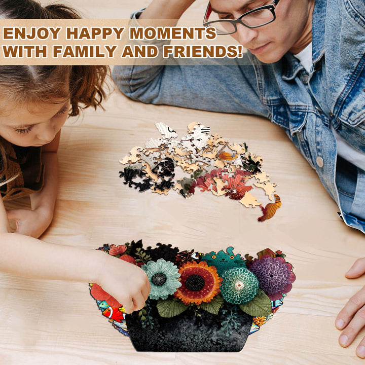 Felted Friends Wooden Jigsaw Puzzle