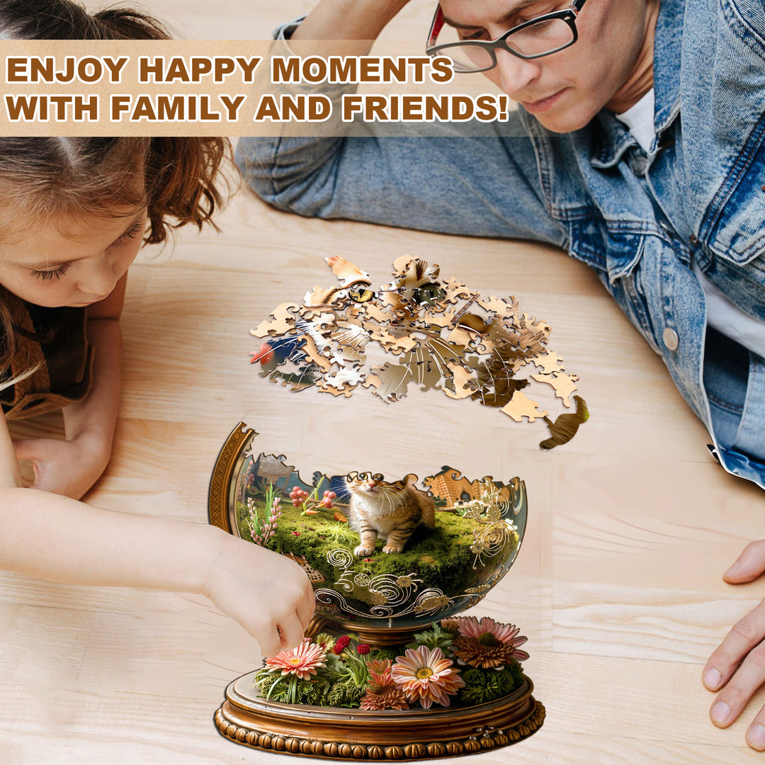 Cat’s Planet Wooden Jigsaw Puzzle