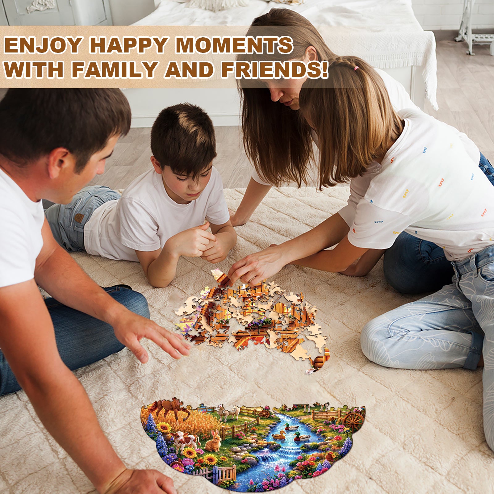 Puzzle en bois Prairie magique