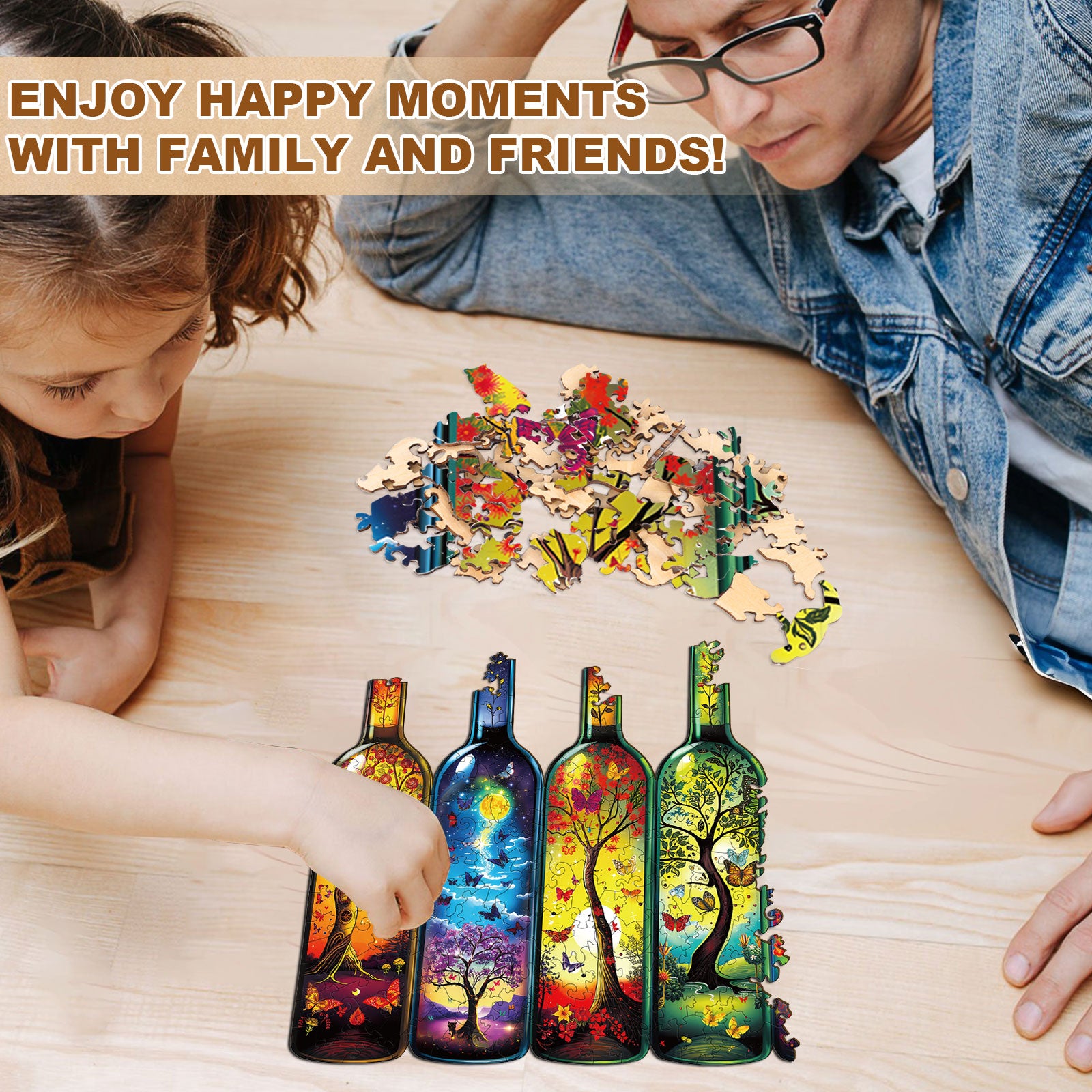 Bottle of Life Wooden Jigsaw Puzzle