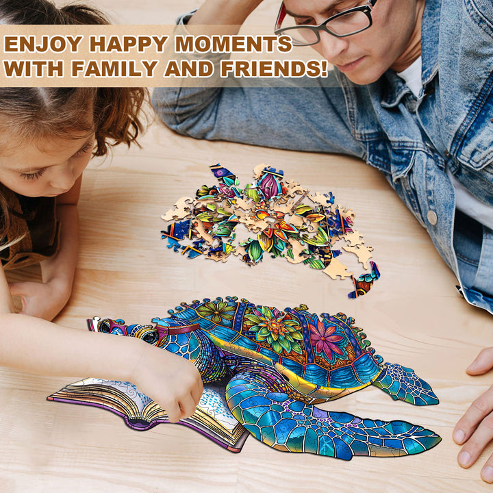 Reading The Ocean Wooden Jigsaw Puzzle