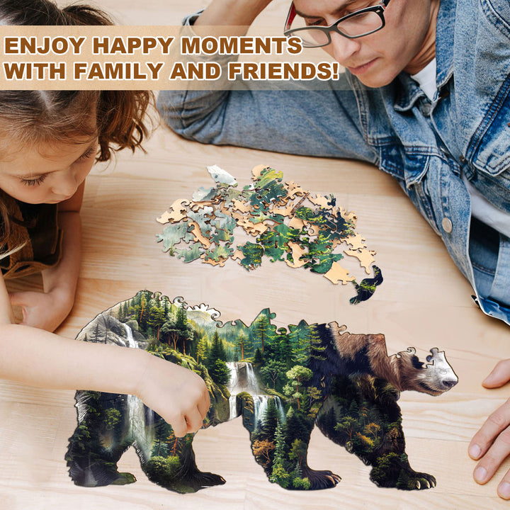 Mountain Panda Wooden Jigsaw Puzzle