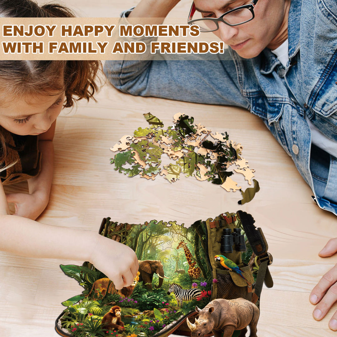 Rainforest Quest Wooden Jigsaw Puzzle